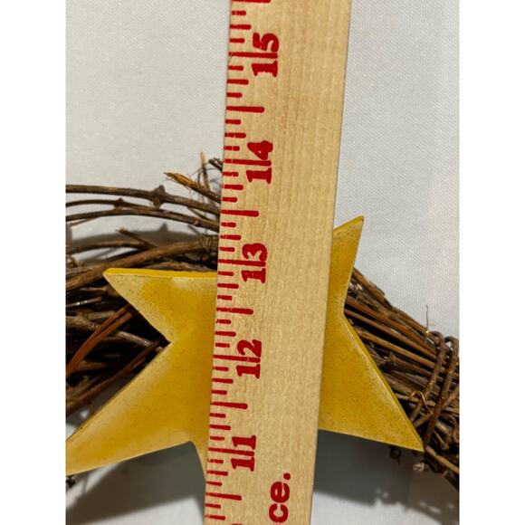 Nativity Shepard star of Bethlehem Jesus handmade Christmas Wooden Wreath 14” - Picture 5 of 5